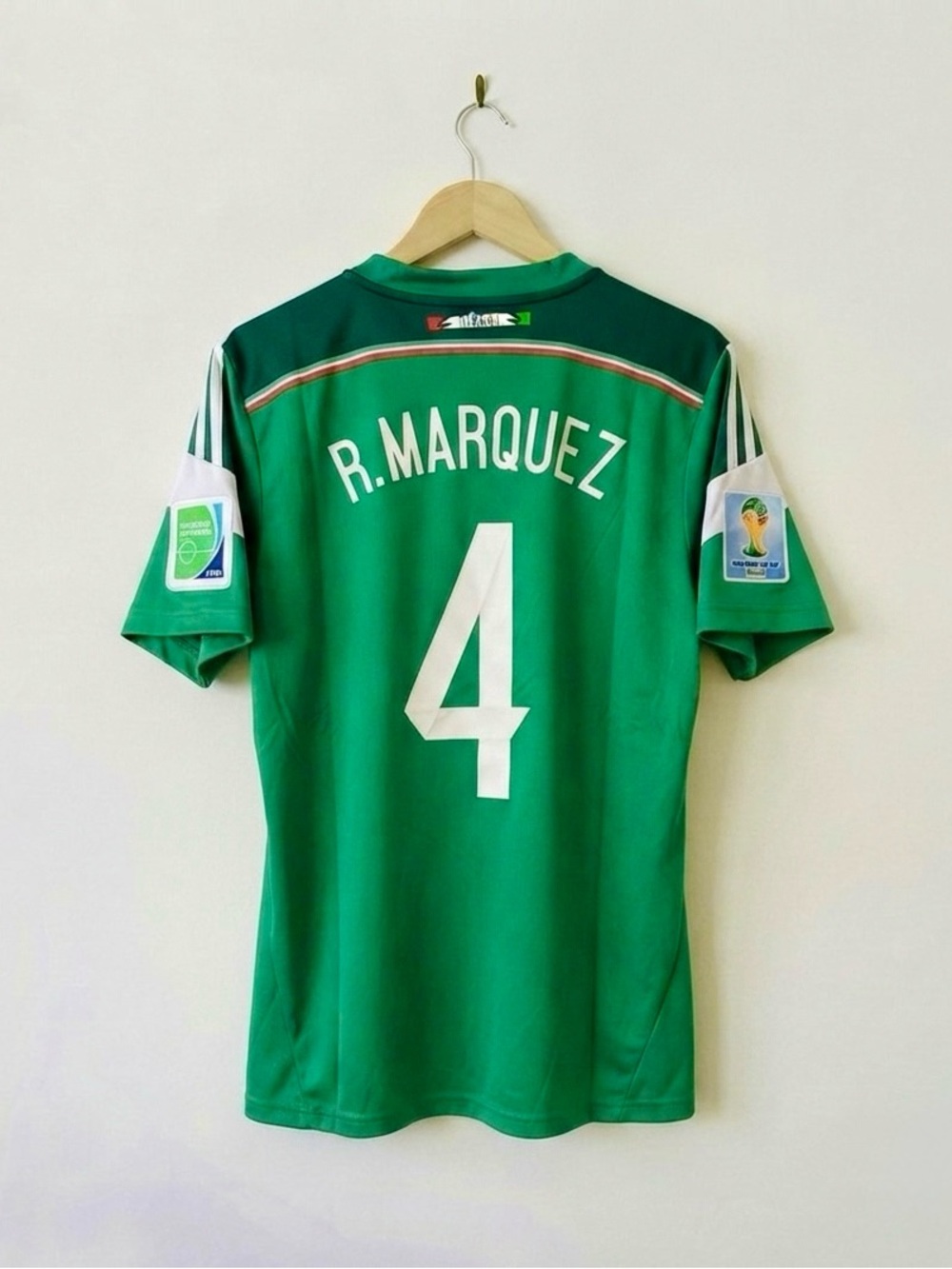 R. Marquez #4 Mexico 2014 Soccer Home Jersey